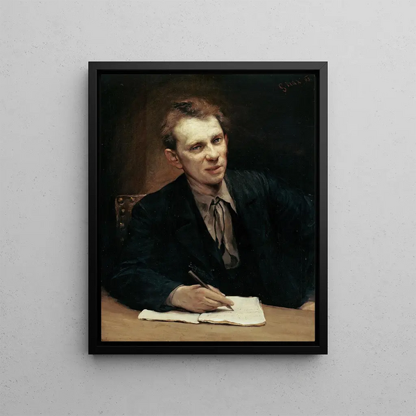 L'acteur de cour Alois Wohlmuth - Gabriel von Max — framed artwork on a wall
