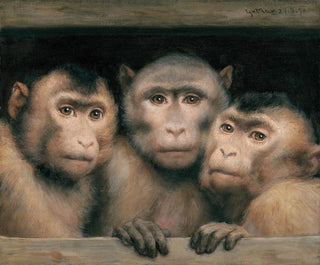 Three Monkeys - Gabriel von Max — artwork view