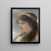 In thoughts - Gabriel von Max — framed artwork on a wall