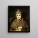 Sainte Élisabeth enfant - Gabriel von Max — framed artwork on a wall