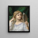 The Mirror - Gabriel von Max — framed artwork on a wall