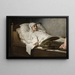 La Voyante de Prevorst - Gabriel von Max — framed artwork on a wall