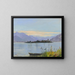 View of Frauenchiemsee - Gabriela von Frauenwörth — framed artwork on a wall