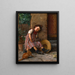 A favorable moment - Gaetano Chierici — framed artwork on a wall