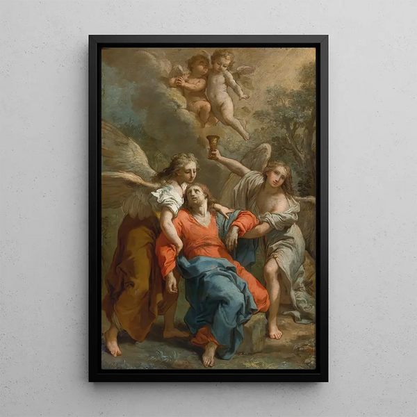 L'Agonie du Christ - Gaetano Gandolfi — framed artwork on a wall