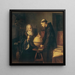 Galileo painting demonstrating the new astronomical theories at the University of Padua - Félix Parra — framed artwork on a wall