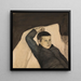 Boy lying down - Magnus Enckell — framed artwork on a wall