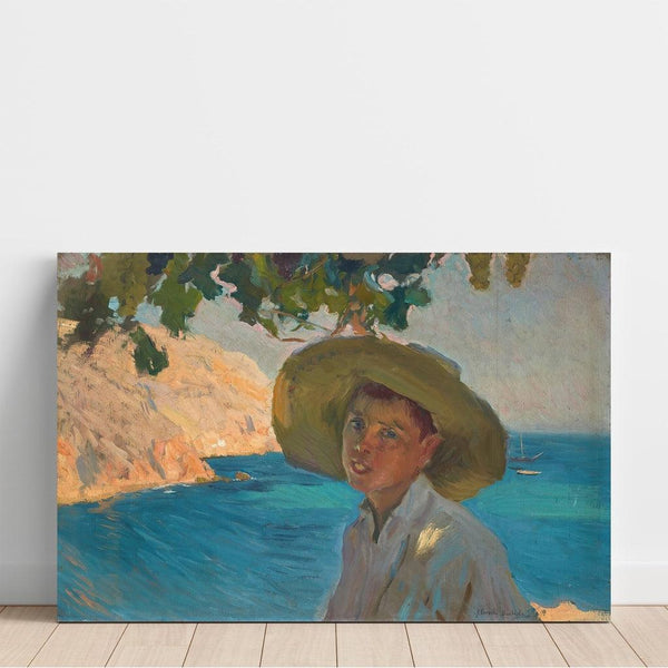 Reproduction of the painting Boy with Hat, Jávea - Joaquín Sorolla