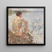 Boy swimming at Dingelsdorf - Christian Landenberger — framed artwork on a wall