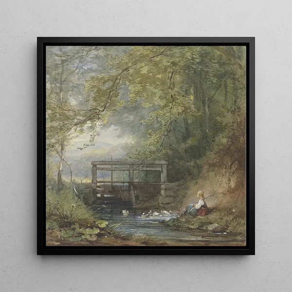 Guardian of the Lock Gate at a Lock - Philipp Rumpf — framed artwork on a wall