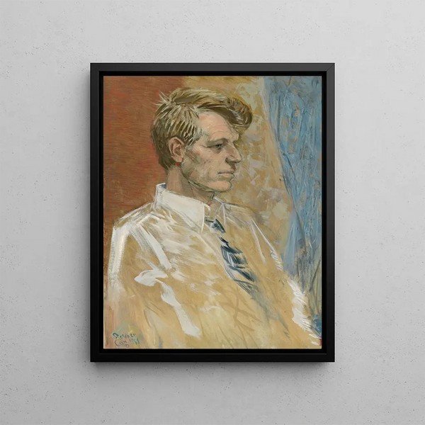 Robert F. Kennedy - Gardner Cox — framed artwork on a wall