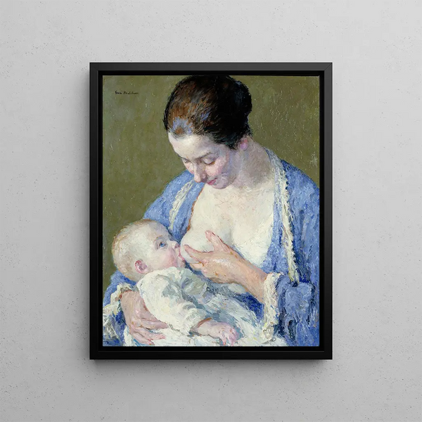 Mother and Child - Gari Melchers — framed artwork on a wall
