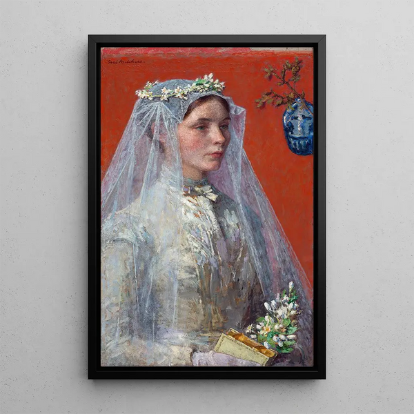 The Bride - Gari Melchers — framed artwork on a wall