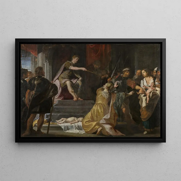 The Judgment of Solomon - Gaspar de Crayer — framed artwork on a wall