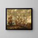 A naval battle - Gaspar van Eyck — framed artwork on a wall