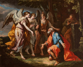 Abraham and the Angels - Gaspare Diziani — artwork view