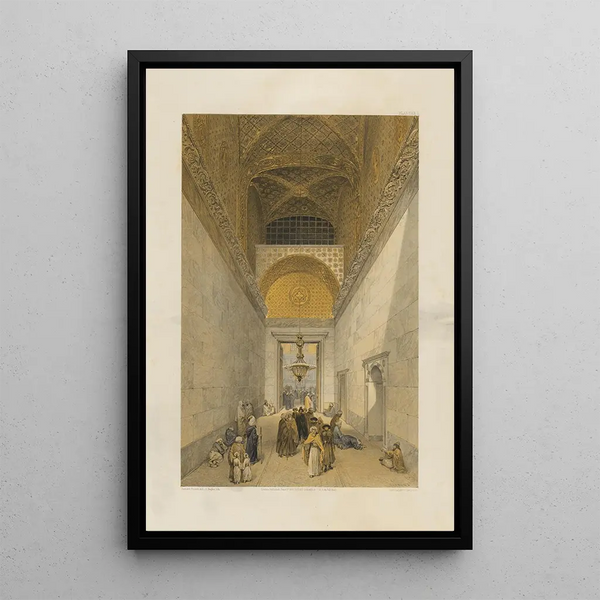 Aya Sofia Constantinople recently restored by order of S. M. the Sultan Abdulmedjid Pl01 - Gaspare Fossati — framed artwork on a wall