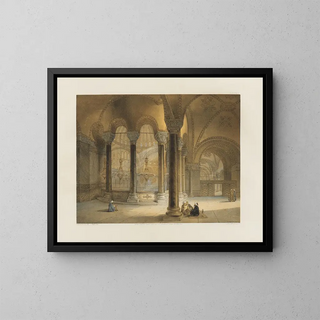 Sainte Sophie à Constantinople, récemment restaurée sur ordre de Sa Majesté le sultan Abdul Medjid n°11 - Gaspare Fossati — framed artwork on a wall
