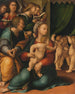 La Vierge à l'Enfant avec Joseph et les anges - Gaspare Sacchi — artwork view