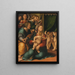 La Vierge à l'Enfant avec Joseph et les anges - Gaspare Sacchi — framed artwork on a wall
