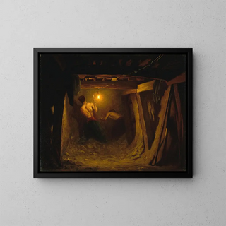 the Les travaux de la ligne 1 du métro tranche sous la place de l'Étoile - Gaston Brun — framed artwork on a wall