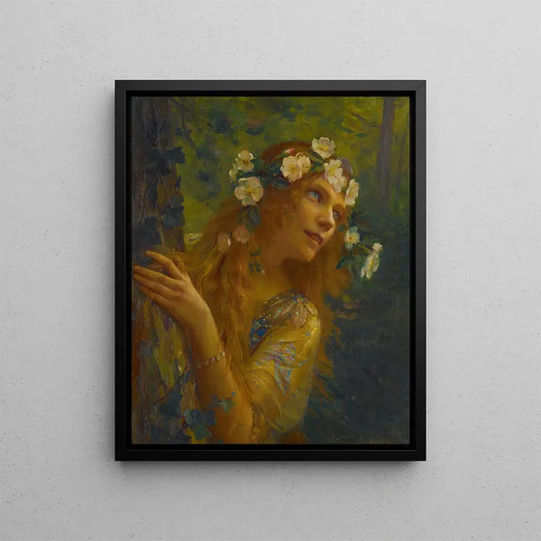 Leïla - Gaston Bussière — framed artwork on a wall