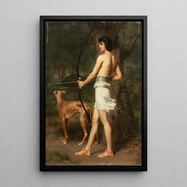Actéon - Gaston Casimir Saint-Pierre — framed artwork on a wall