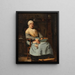 Portrait painting of the artist's grandmother - Gaston Claris — framed artwork on a wall