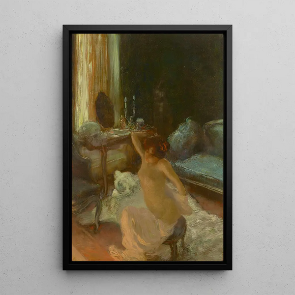The Itch - Gaston La Touche — framed artwork on a wall
