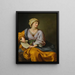 Portrait of Emma Hamilton as Sybil - Gavin Hamilton — framed artwork on a wall