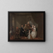 Portrait of a group probably of the Raikes family - Gawen Hamilton — framed artwork on a wall