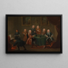 Les Frères Clarke et d'Autres Messieurs Prenant du Vin - Gawen Hamilton — framed artwork on a wall