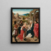 L'Adoration des Mages - Geertgen tot Sint Jans — framed artwork on a wall