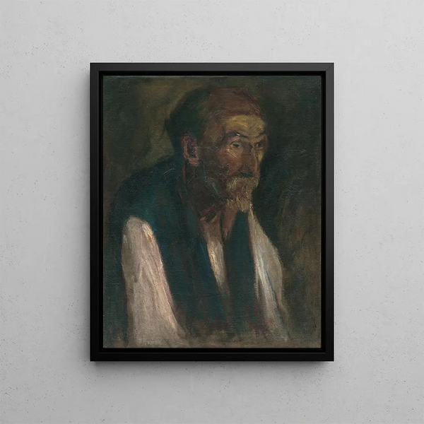 Old Man - Gejza Kukán — framed artwork on a wall