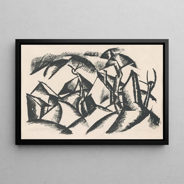 Dedina - Gejza Schiller — framed artwork on a wall