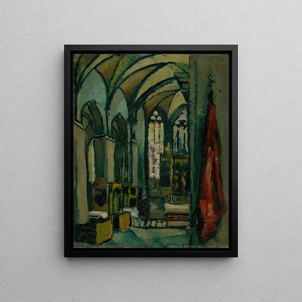 Inside the Church - Gejza Schiller — framed artwork on a wall