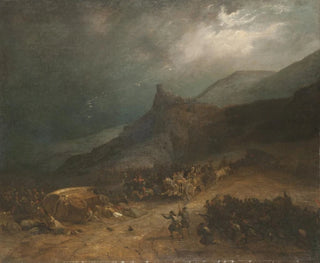 Attack on a Carlist convoy. The Battle of Arlabán - Genaro Pérez Villaamil — artwork view