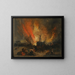 Explosion d'une locomotive - Genaro Pérez Villaamil — framed artwork on a wall