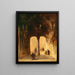Interior of the Church - Genaro Pérez Villaamil — framed artwork on a wall
