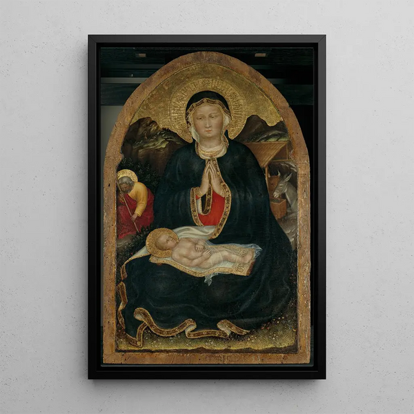 Nativity - Gentile da Fabriano — framed artwork on a wall
