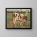 Cow - Geo Poggenbeek — framed artwork on a wall