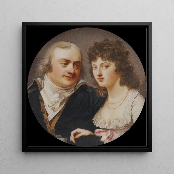 Georg J. Skjoldebrand 1761-1816 painting, colonel, his sister Maria Elisabeth 1763-1842 - Johann Dominik Bossi — wall display of the artwork
