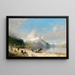 A Summer Day at the Fjord - Georg Anton Rasmussen — framed artwork on a wall