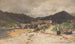 Norwegian fishing village painting - Georg Anton Rasmussen — artwork view