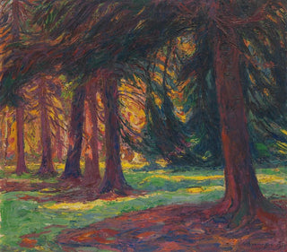 Autumn Sunlight in the Forest - Georg Burmester — artwork view