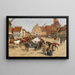 A horse market - Georg Carl Koch — framed artwork on a wall