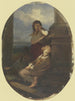 Two children sitting with harps - Georg Cornicelius — artwork view