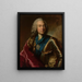Portrait of Karl August Rex, Saxon Minister - Georg Desmares — framed artwork on a wall