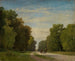 Allée près de Fontainebleau - Georg Eduard Otto Saal — artwork view