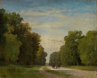 Allée près de Fontainebleau - Georg Eduard Otto Saal — artwork view